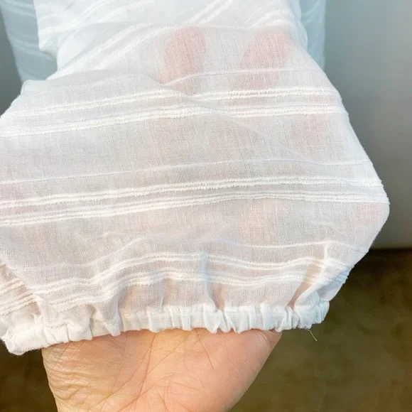 NWT- Rafaella Long Sleeve White Tunic Blouse- XL - Picture 8 of 12